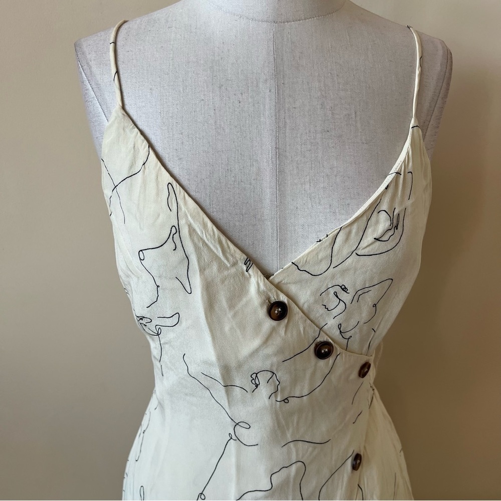 Astr The Label Lois Asymmetric Button Midi Dress … - image 8